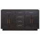 Lexora Home Abbey 60" Double Bathroom Vanity in Brown Oak with 2 cm White Quartz Top, Rectangular Sinks and 28" Mirrors, , large
