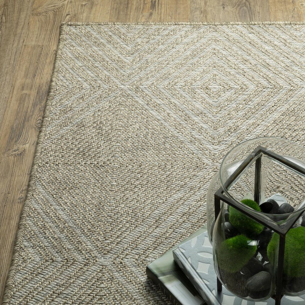 Oriental Weavers Tortuga TR05A 1&#39;10&quot; x 7&#39;6&quot; Beige Runner, , large