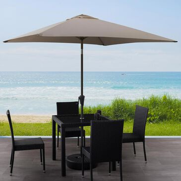 CorLiving 9" Square Tilting Patio Umbrella in Sand Grey, , large