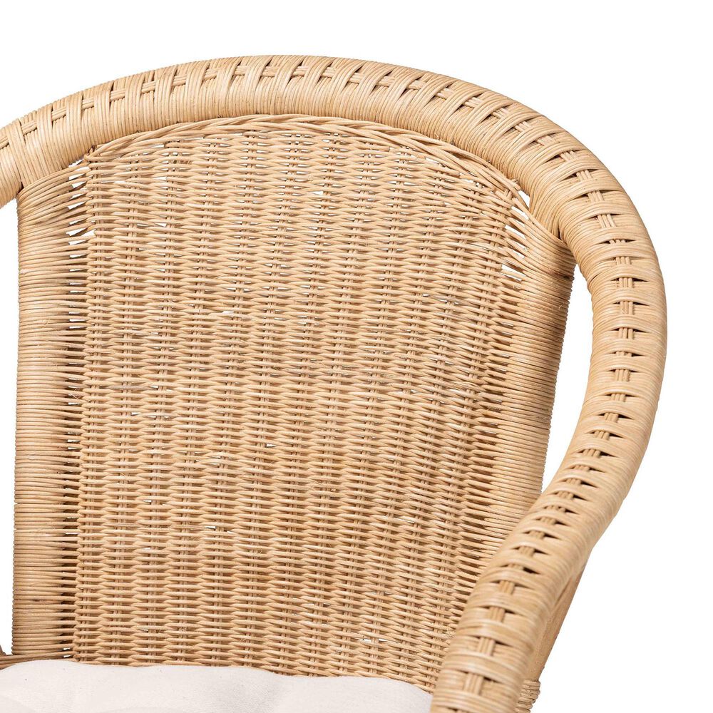 Baxton Studio Reinu Arm Chair in Natural, , large