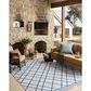 Loloi Easton Ivory and Denim 8"6" x 11"6" Indoor/Outdoor Area Rug, , large