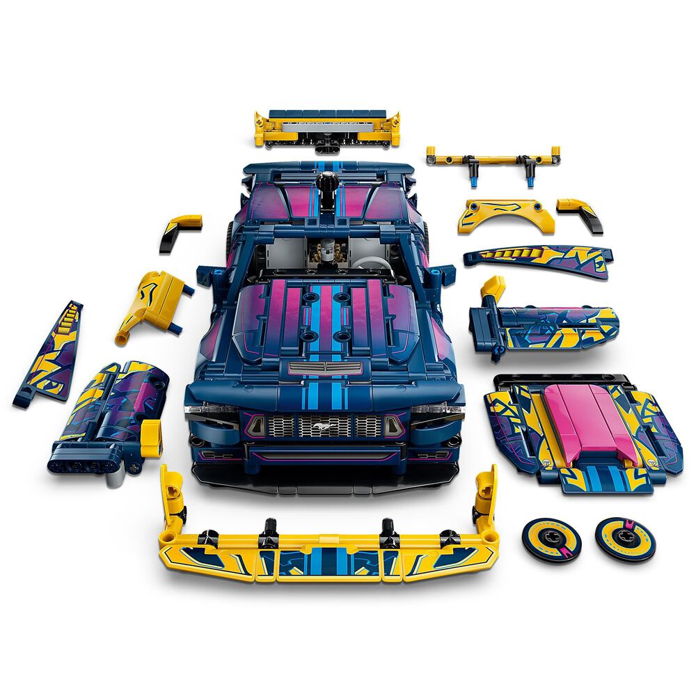 LEGO Technic Custom Garage Ford Mustang GT Car Building Set, , large