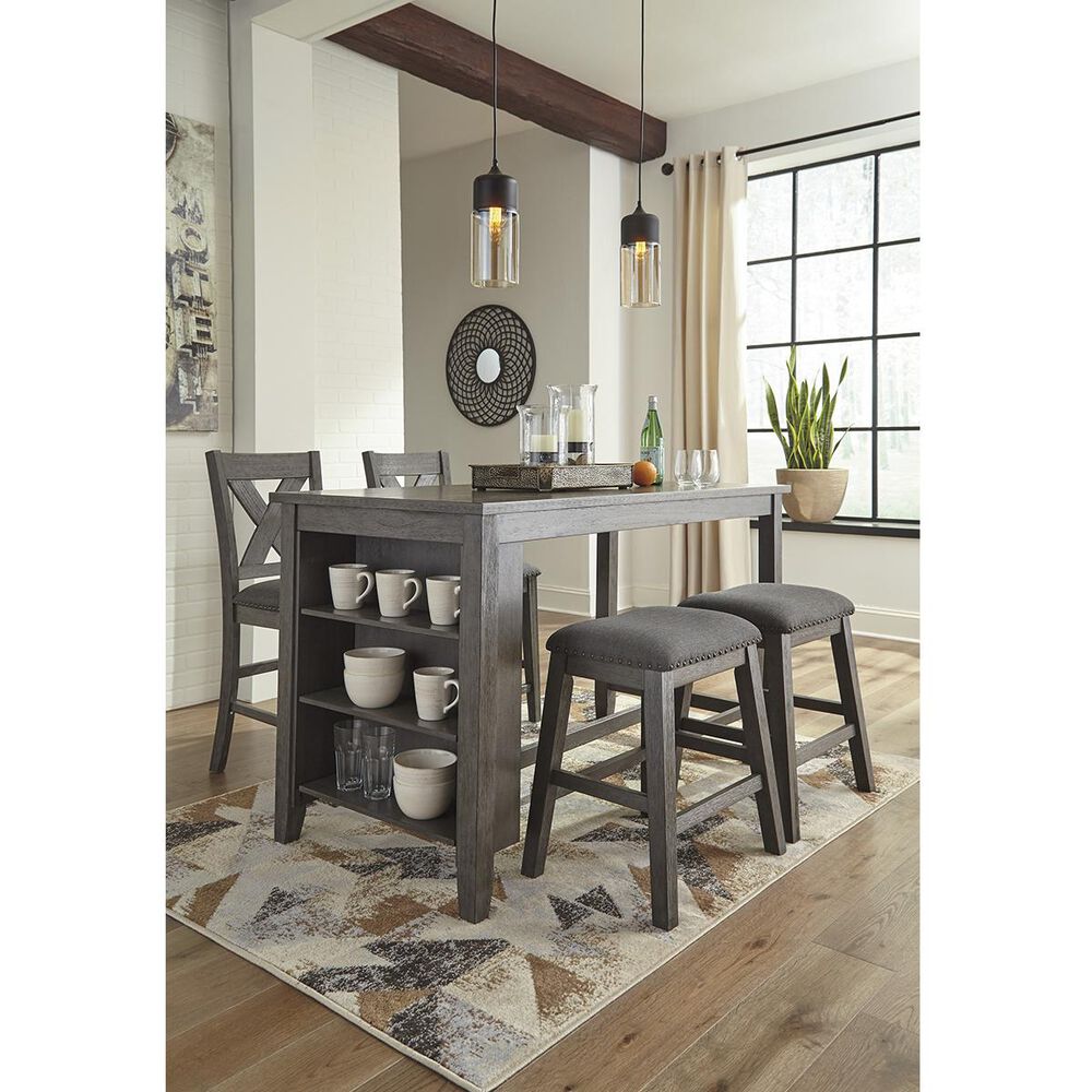 Ashley Caitbrook 24&quot; Counter Height Stool in Antiqued Gray Wash, , large