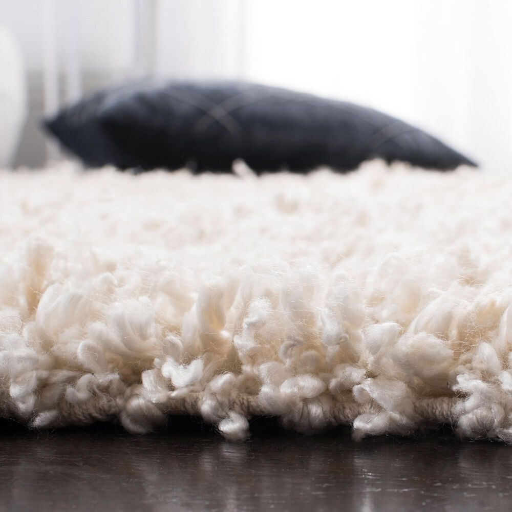 Safavieh Sheep Shag SSG212A 3&#39; x 5&#39; Ivory Area Rug, , large