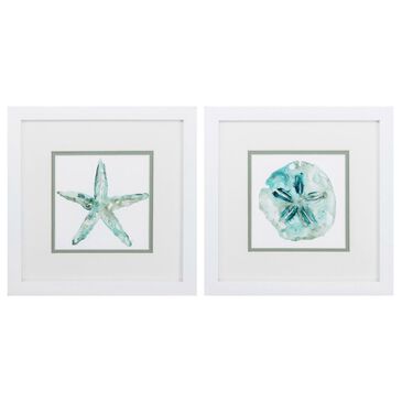 Propac "Sandstar" Wall Art in Teal (Set of 2), , large