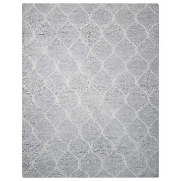 Nourison Galway 5" x 7" Light Gray and White Area Rug, , large