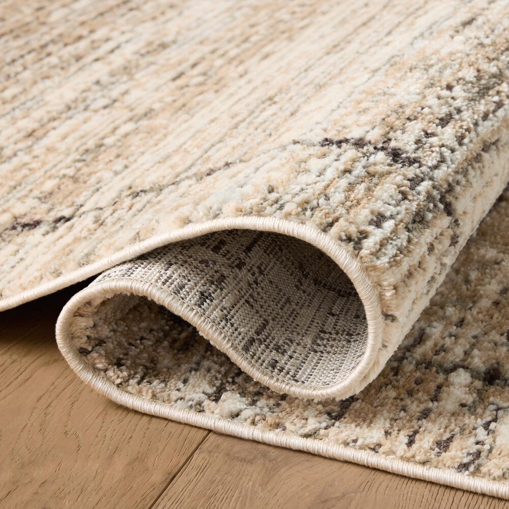 Loloi Bleecker Natural and Charcoal 4&#39; x 6&#39; Area Rug, , large