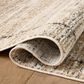 Loloi Bleecker Natural and Charcoal 4" x 6" Area Rug, , large