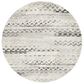 Safavieh Retro RET2136-1180 6" Round Cream and Grey Area Rug, , large