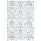 Safavieh Micro-Loop MLP532A 4" x 6" Ivory and Blue Area Rug, , large