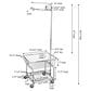 Household Essentials Rolling Laundry Cart with Basket in Silver, , large