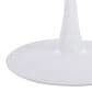 LumiSource Pebble Dining Table in White and Black - Table Only, , large
