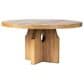 Four Hands Allandale Round Dining Table-Reclaimed Natural Elm-Natural Elm Veneer, , large