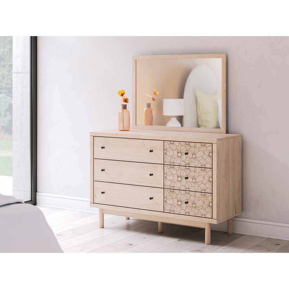 Ashley Arloster Bedroom Mirror in Tan, , large