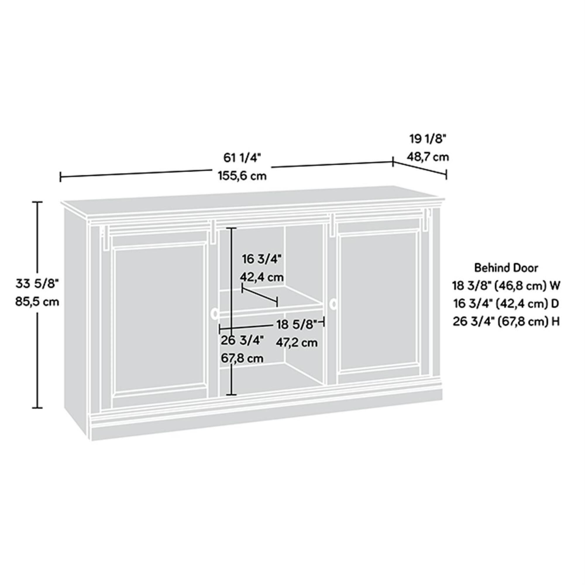Sauder barrister lane store entertainment credenza