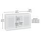 Sauder Barrister Lane 61" Entertainment Credenza in White Plank, , large