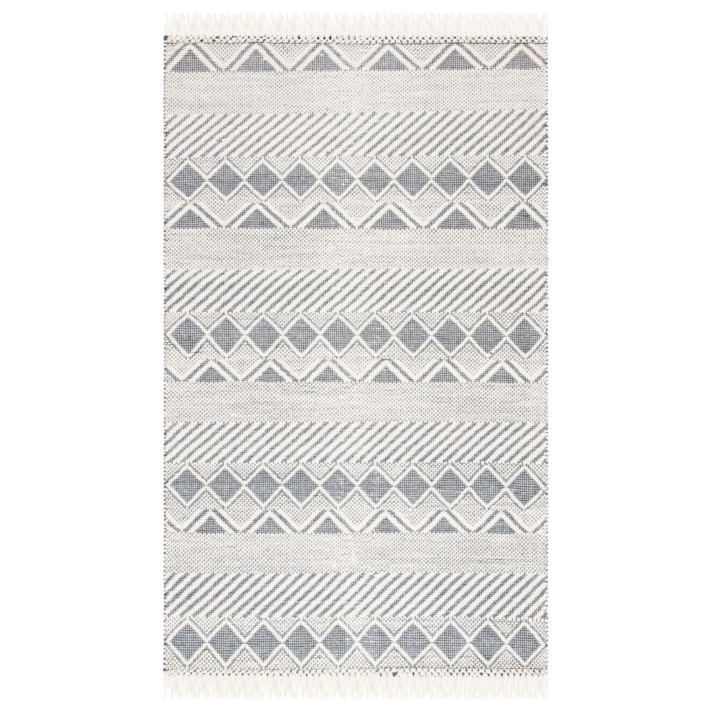 Safavieh Natura 5" x 8" Ivory and Charcoal Area Rug, , large