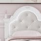 Ashley Kozlani Twin Upholstered Panel Bed in Matte White, , large