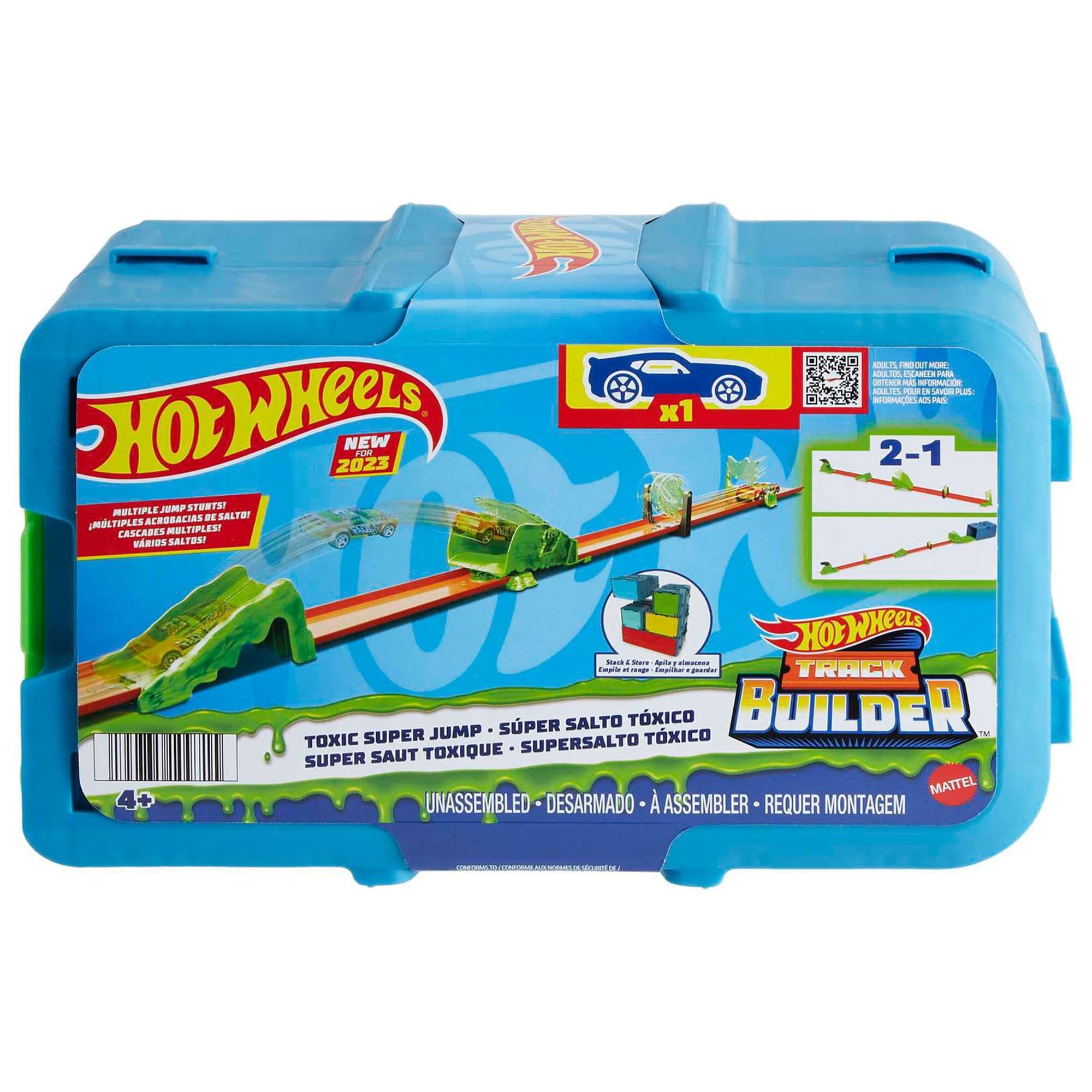 Mattel Hot Wheels Track Builders Toxic Super Jump NFM