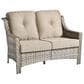 HOMLUX Outdoor Rattan Loveseat with Ergonomic in Beige, , large