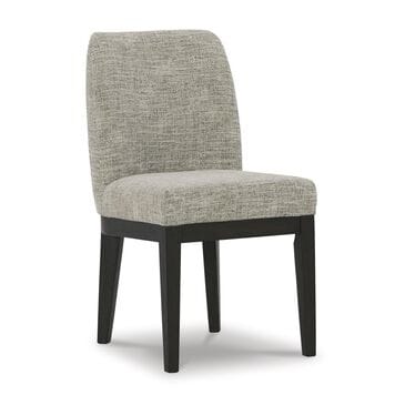 Millenium Burkhaus Side Chair with Beige and Brown Cushion in Dark Brown, , large