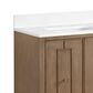 37B Kinsale 30" Single Bathroom Vanity Cabinet in Walnut Drift with White Composite Stone Top and Backsplash, , large
