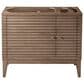 James Martin Vanities Linear 36" Single Bathroom Vanity in Whitewashed Walnut with 13 cm Glossy White Solid Surface Top and Rectangular Sink, , large