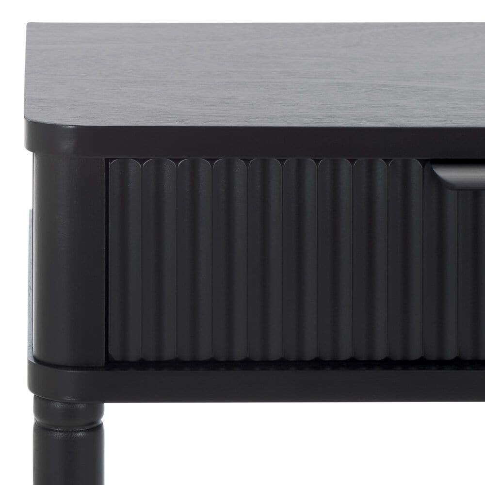 Safavieh Thurston 1-Drawer End Table in Matte Black, , large