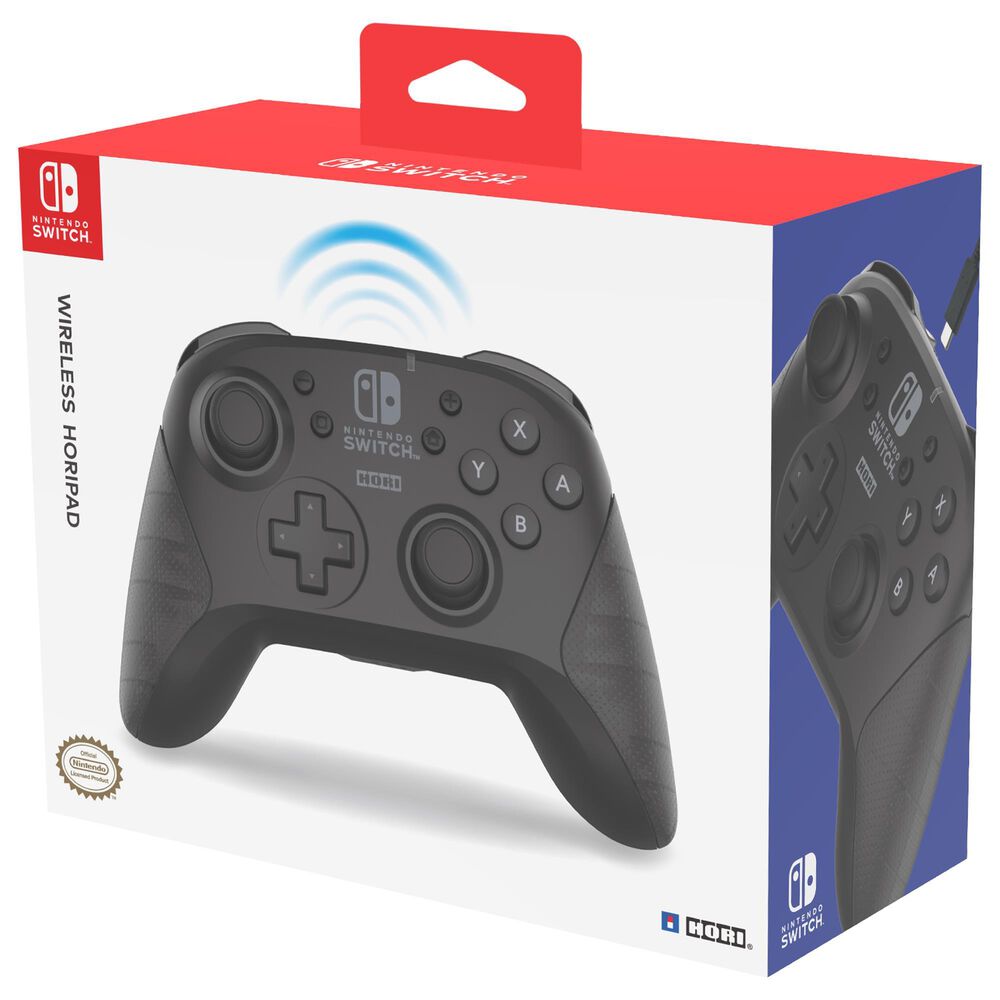Hori Horipad Wireless Gaming Controller in Black - Nintendo Switch, , large