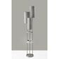 Adesso Trio Shelf Floor Lamp in Brushed Steel, , large