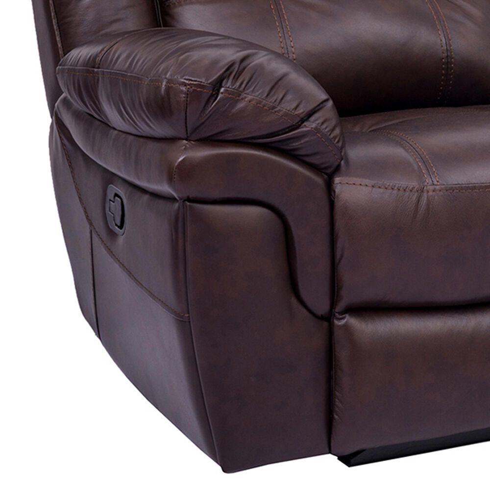 Blue River Marcel Manual Reclining Sofa in Dark Brown, , large