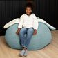 Jaxx HopSeat Bunny Oval Shaped Large Bean Bag Chair in Green, , large
