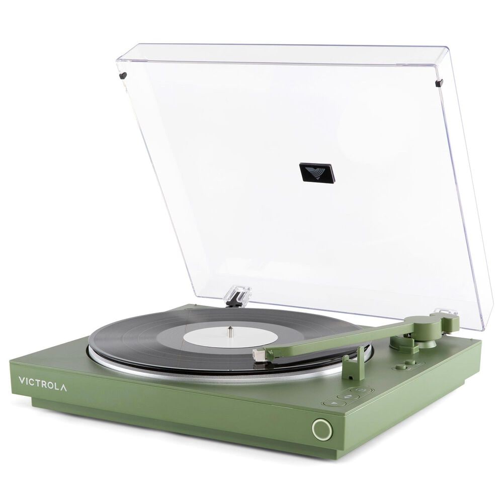 Victrola 2-Speed Automatic Turntable with Bluetooth in Green, , large