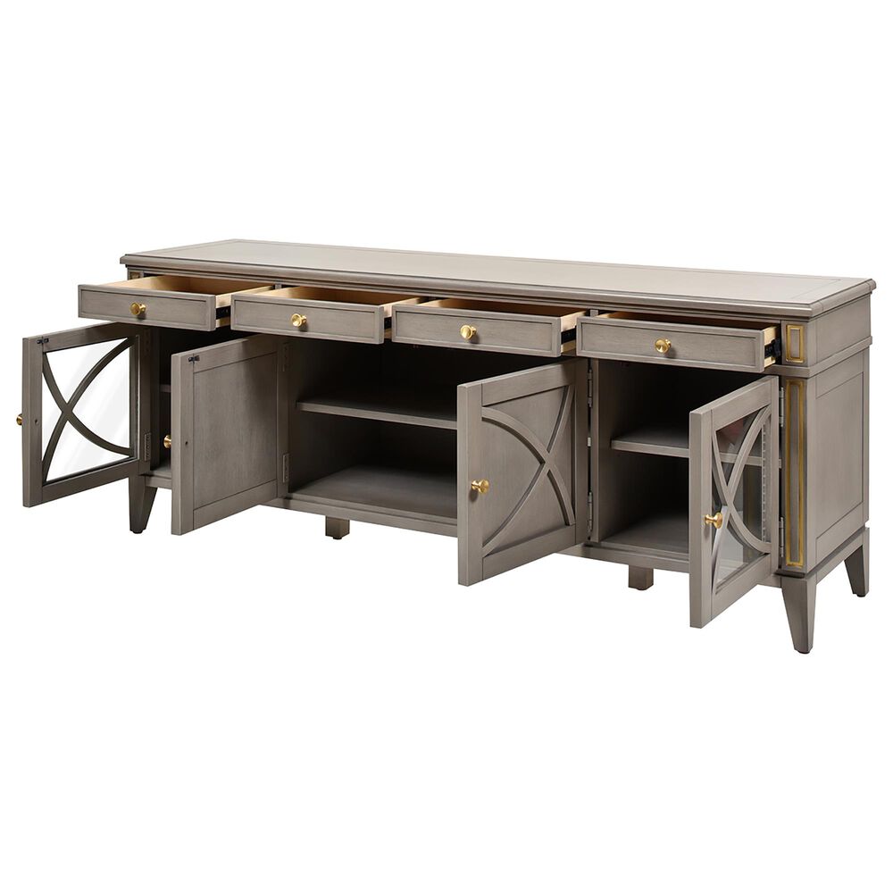 Jennifer Taylor Home Dauphin 71" TV Stand in Gray Cashmere NFM