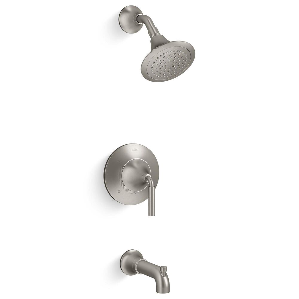 Kohler Tone Rite-Temp Bath and Shower Faucet Trim Kit in Vibrant Brushed Nickel, , large