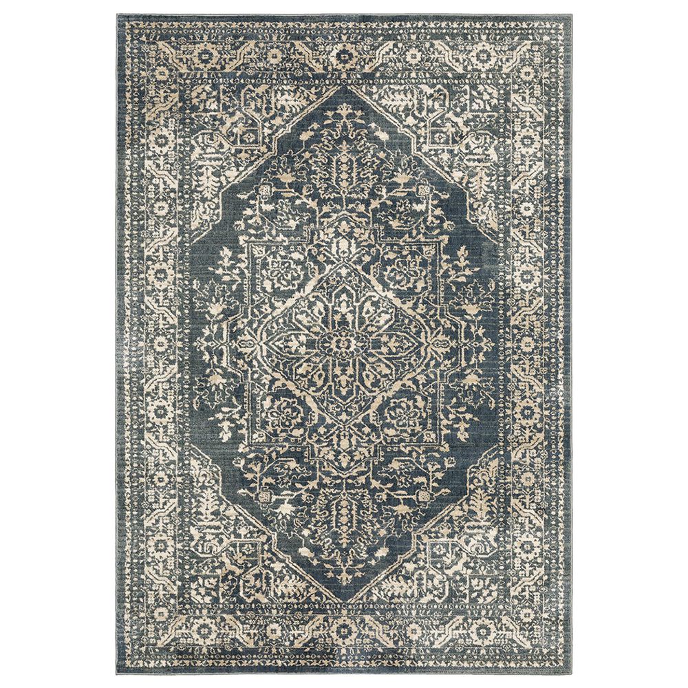 Oriental Weavers Fiona Shelton 5560A 2"3" x 7"3" Blue Scatter Rug, , large