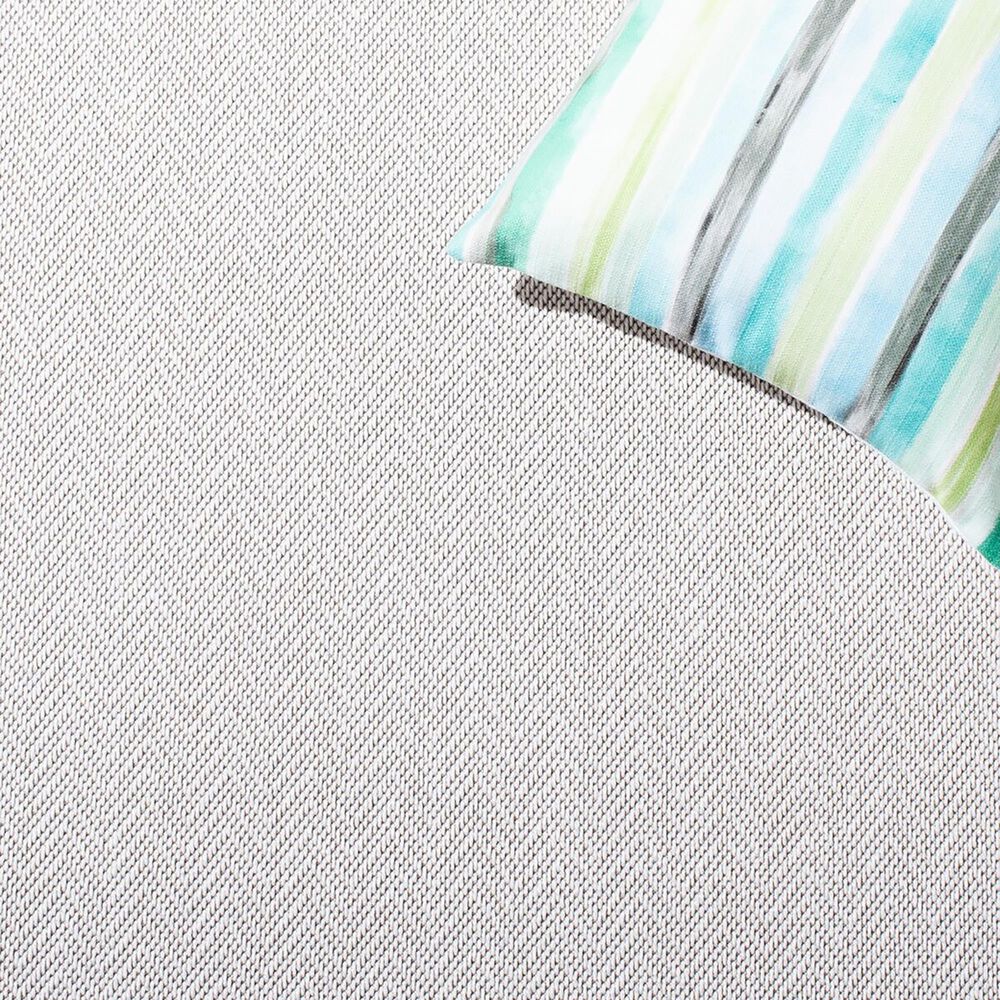 Safavieh Martha Stewart Cyprus Chevron 6&#39;7&quot; Square Ivory and Grey Area Rug, , large