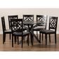 Baxton Studio Sadie 7-Piece Dining Set in Grey/Dark Brown, , large