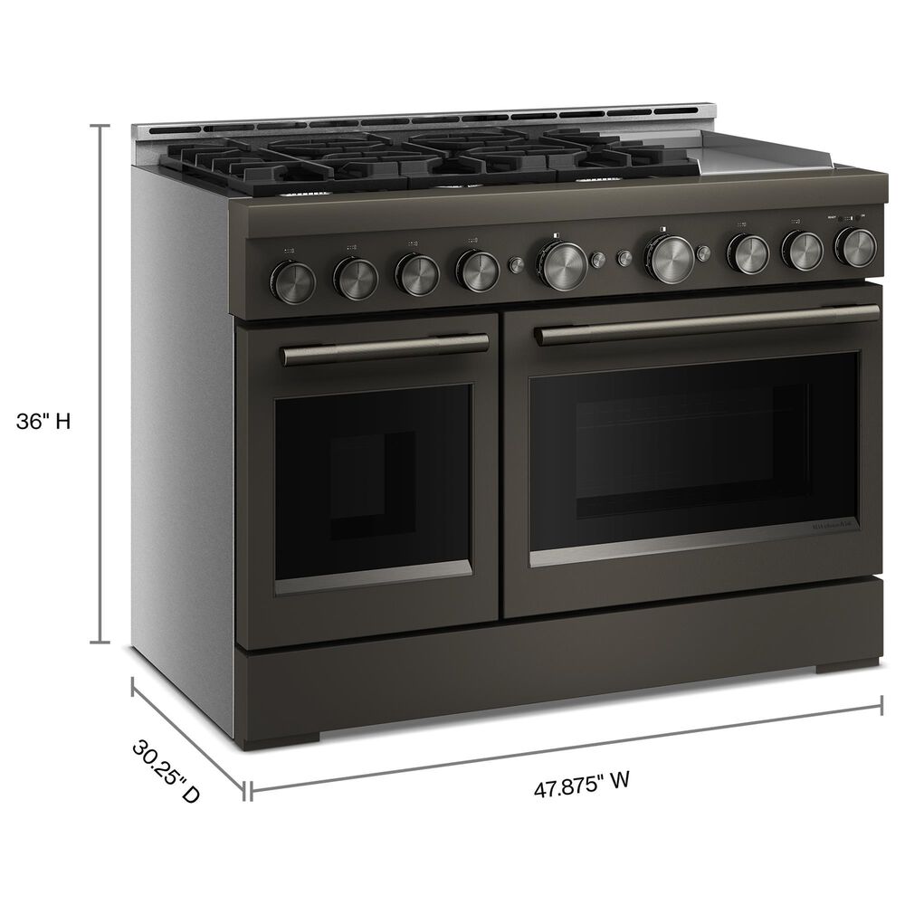 Whirlpool 6.3 Cu. Ft. Freestanding Gas Range with 6 Sealed Burners in Black Ore, , large