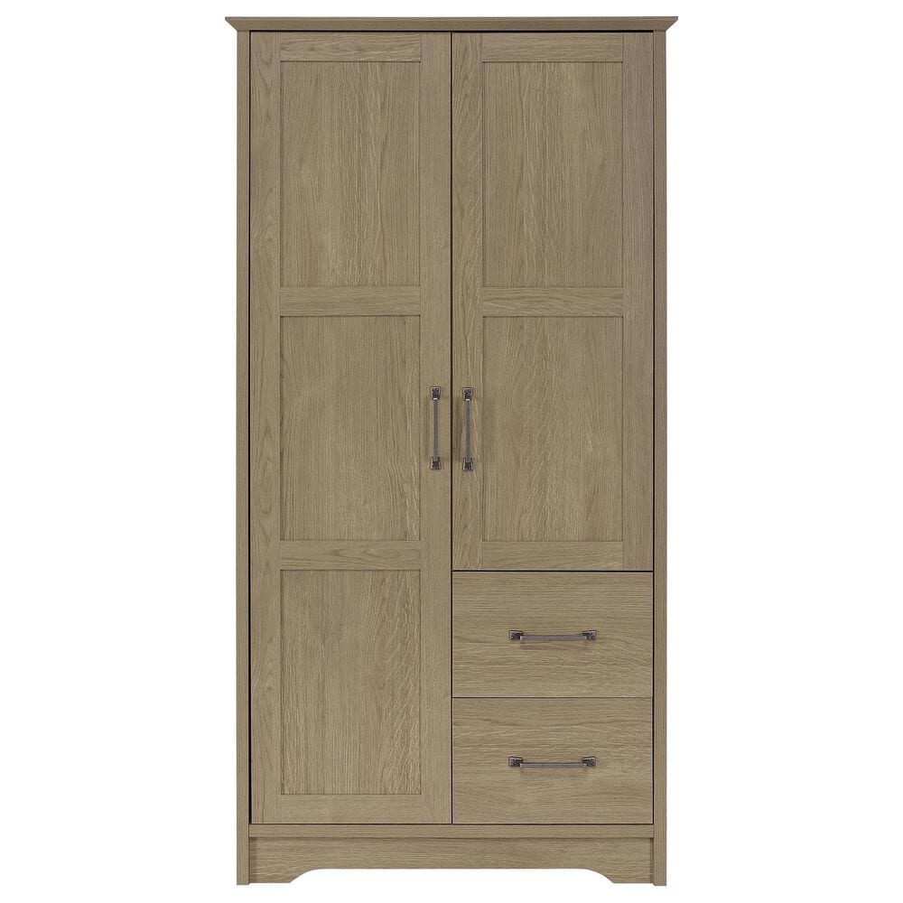 Coaster Cassara 2 Door Wardrobe Cabinet in Latte, , large