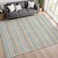 Dalyn Rug Company Soft Essentials Striped Seaside 9" x 12" Indoor/Outdoor Area Rug, , large