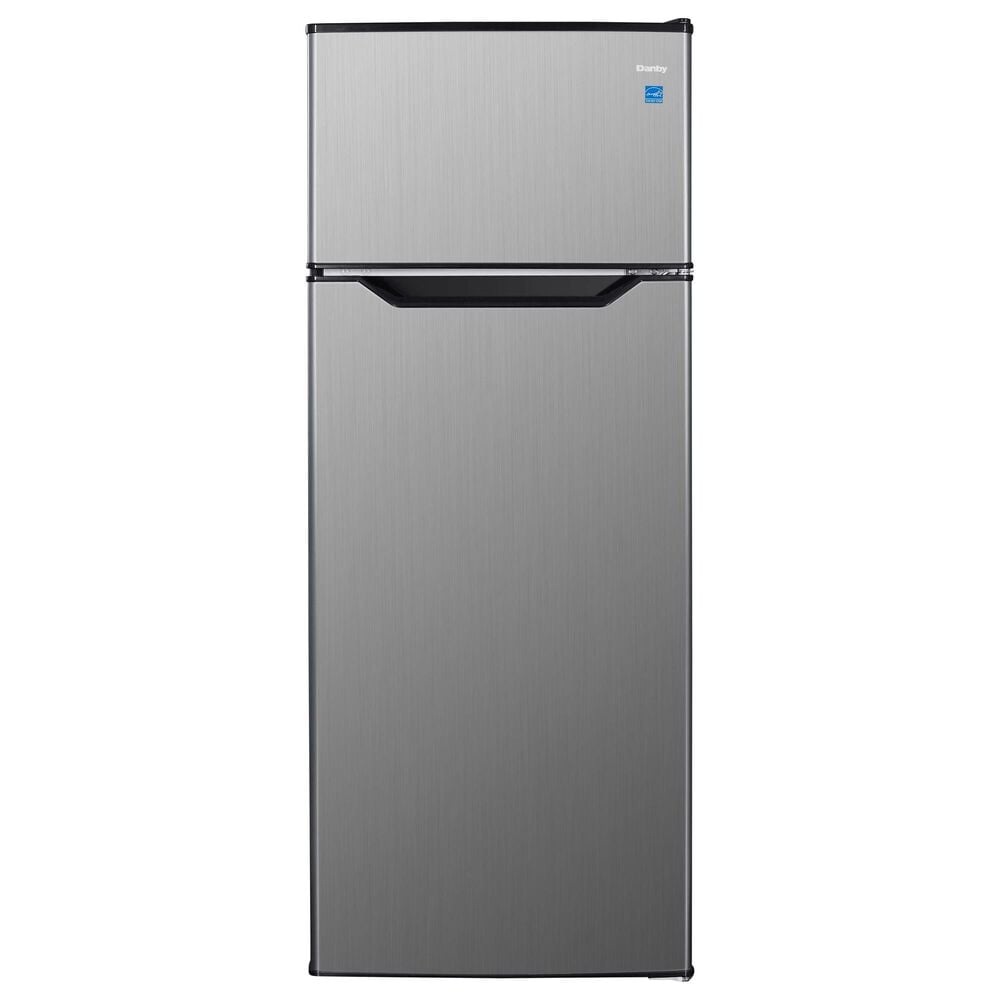 Danby 7.4 Cu. Ft. Top Mount Refrigerator in Stainless Steel, , large