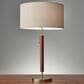 Adesso Hamilton Table Lamp in Walnut and Antique Brass, , large