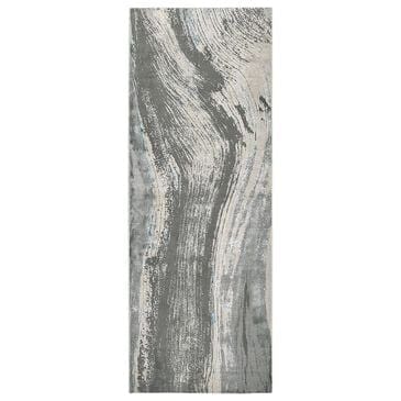 Feizy Azure 2"10" x 7"10" Gray and Silver Runner, , large
