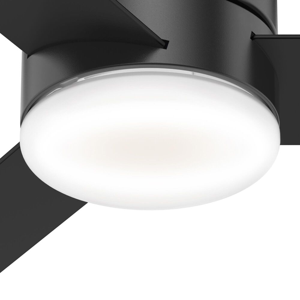 Hunter Minimus Low Profile 44&quot; Ceiling Fan with LED Light in Matte Black, , large