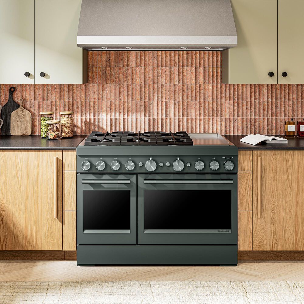 KitchenAid 6.3 Cu. Ft. Commercial-Style Dual Fuel Range in Juniper, , large