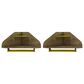 Dayton Bradley 2-Piece Cubicle Section Desk in Rustic Brown/Yellow, , large