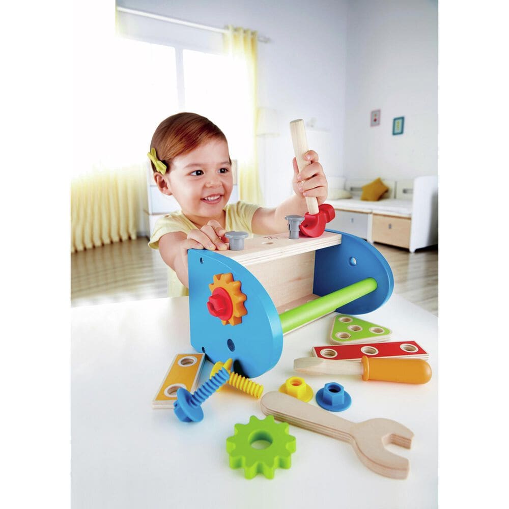 Hape Toys Fix-It Tool Box and Accessory Set in Multicolor, , large
