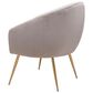 Zuo Modern Max Accent Chair in Gray Velvet, , large