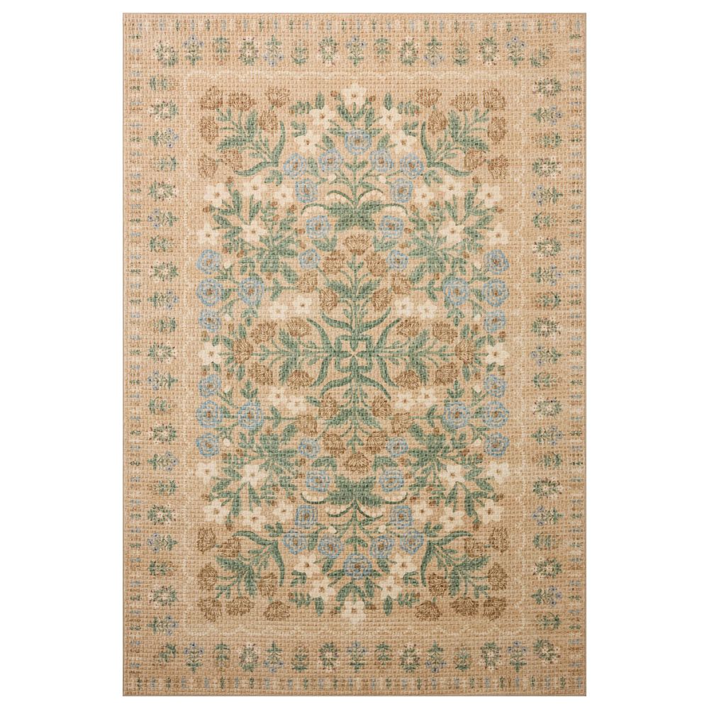 Rifle Paper Co. x Loloi Orchard Sand and Multicolor 2"6" x 11"6" Runner, , large